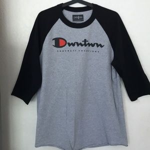 Downtown half sleeve Baseball Tee